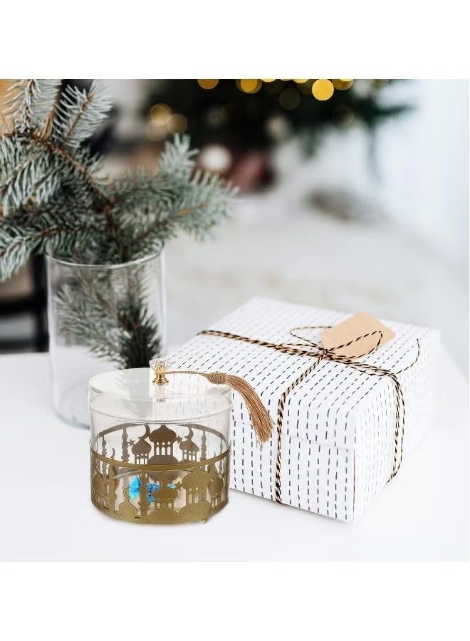 Laravel Metal Candy Box Festival Decorative Tray Candy Nuts Container Fruit Plate for Candy, Cookies, Chips and Party Snacks Ramadan Eid Mubarak Favor for Party Dessert Boxes - Image 5